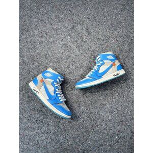 Air Jordan 1 Retro High Off White University Blue Size 8 Men No Box